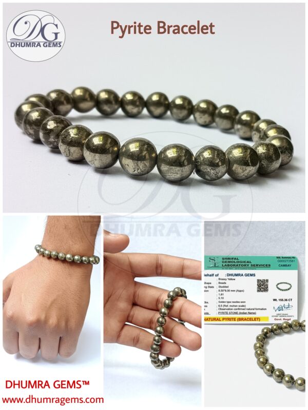Pyrite Gemstone Bracelet