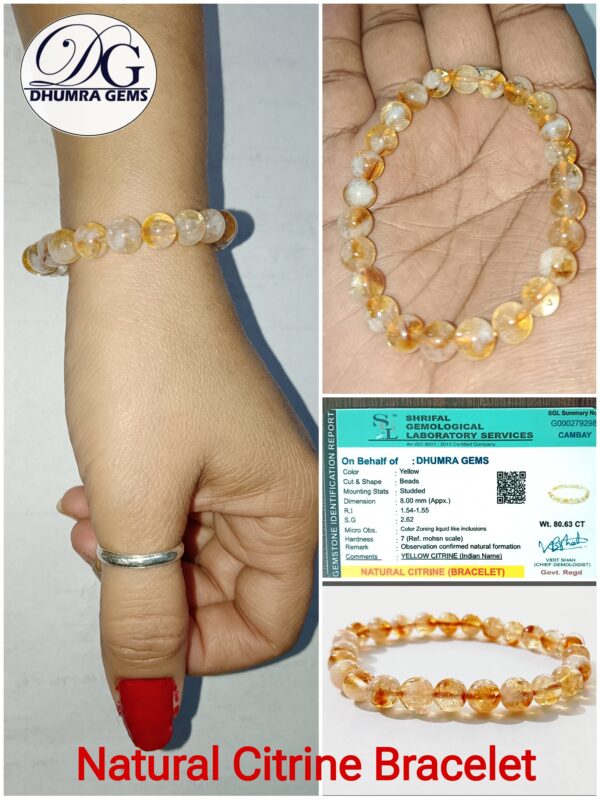 Certified Citrine Bracelets